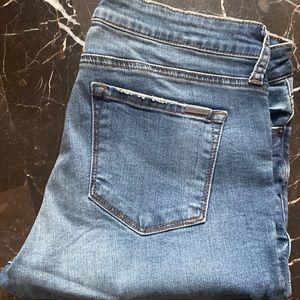 STS Blue women jeans 31 inseam distressed cuff 27in medium wash nice stretch